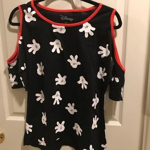 Disney Mickey Mouse Cold Shoulder Shirt
